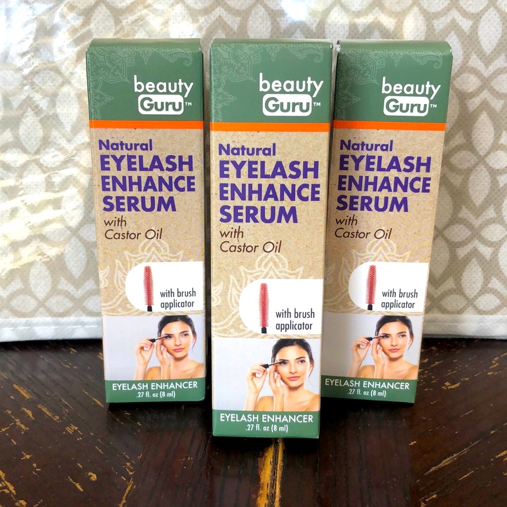 COPY - Beauty Guru new in box set of 3 eyelash enhance serum Castor Oil